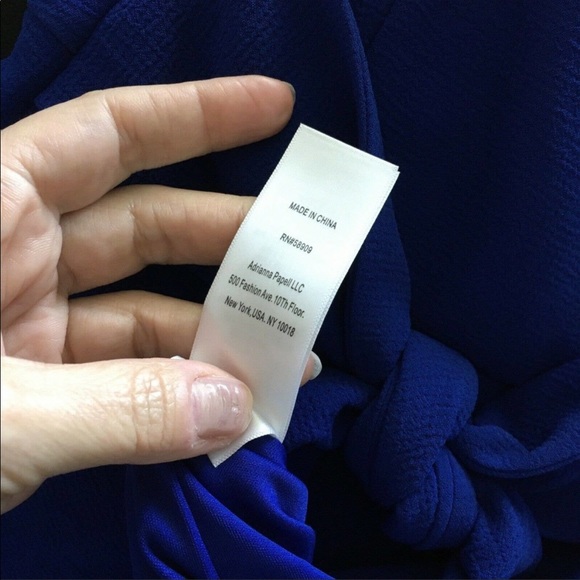 Cobalt Blue Adrianna Papell Midi Dress - Picture 10 of 11